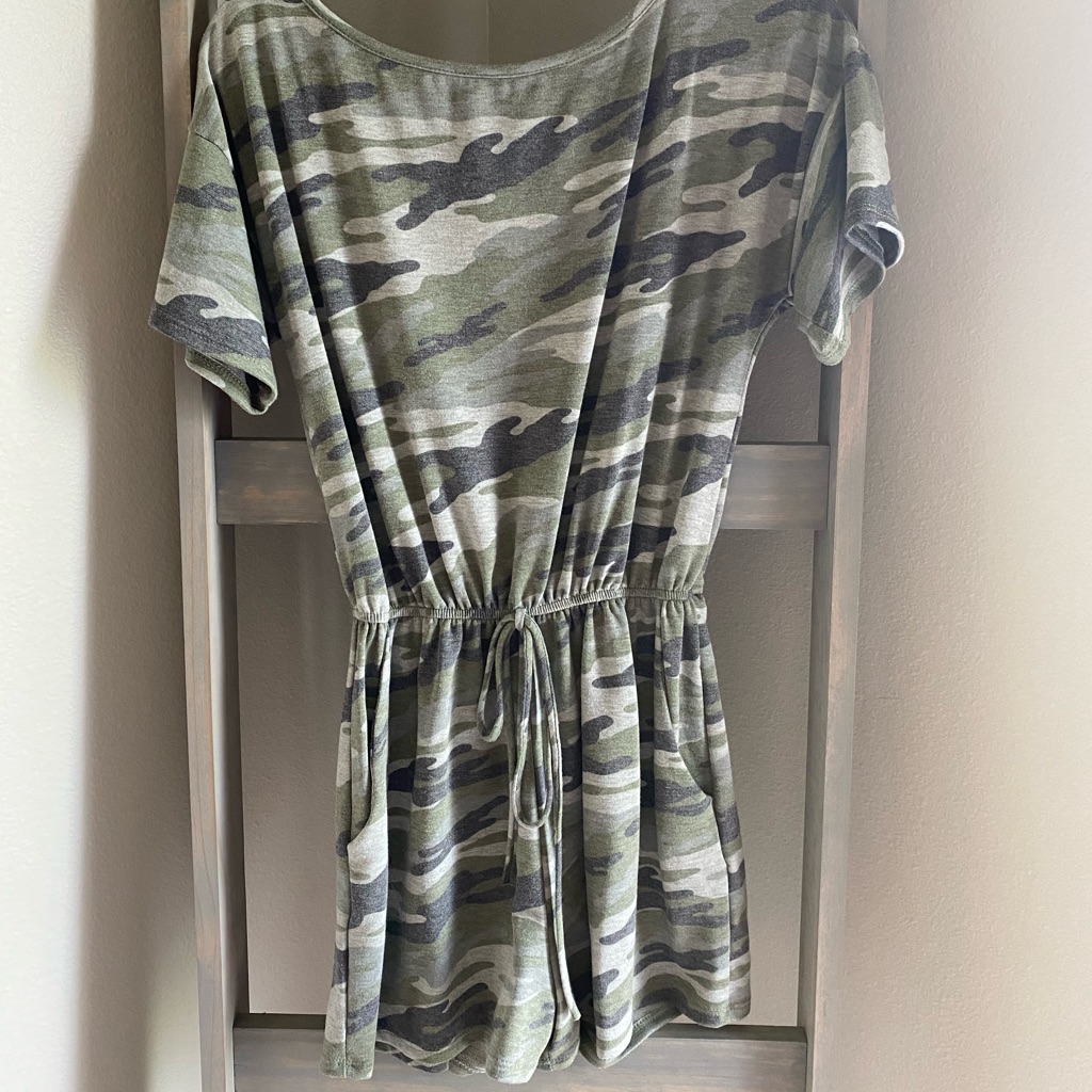 Camo Green Romper